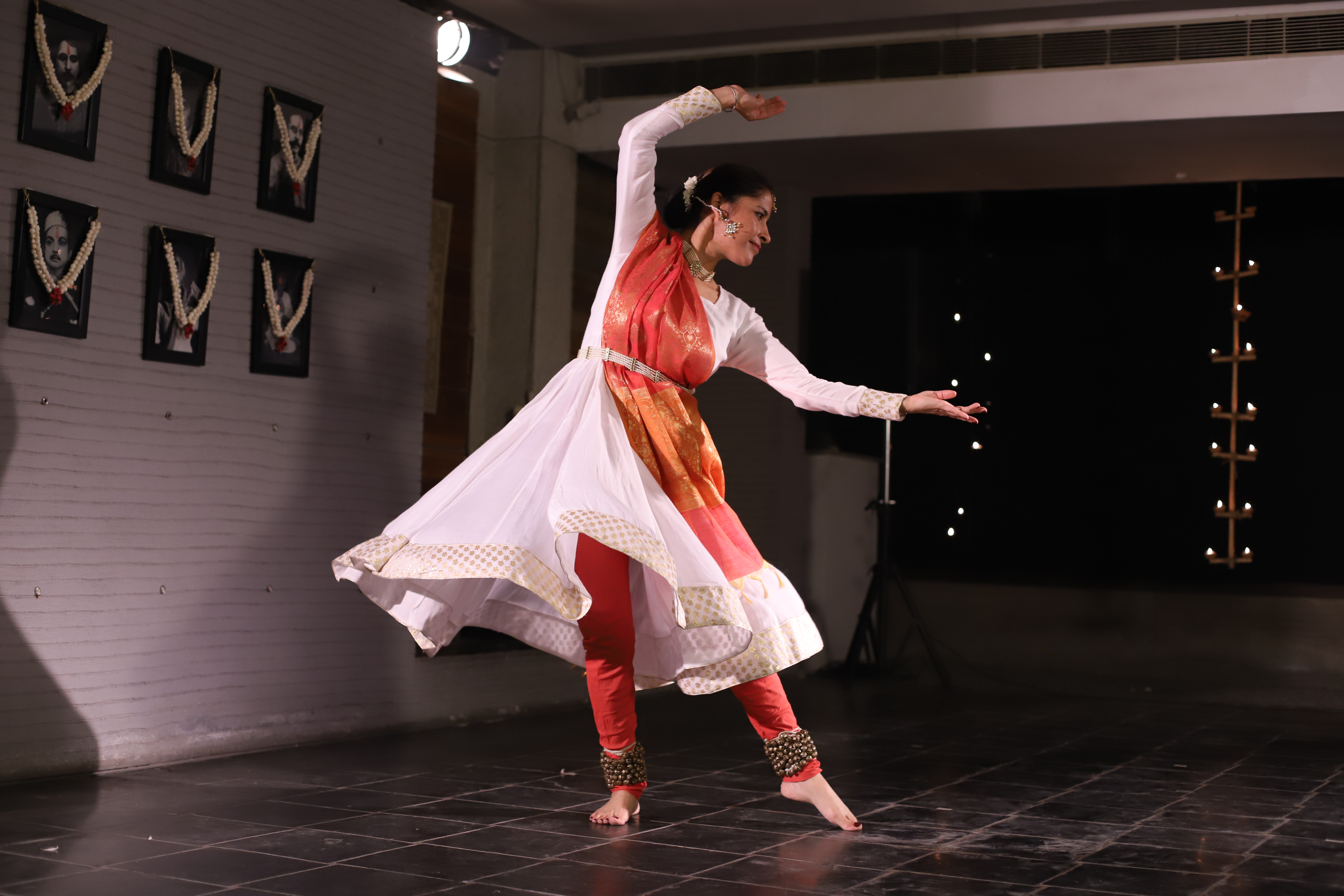 Raman mid-spin on stage